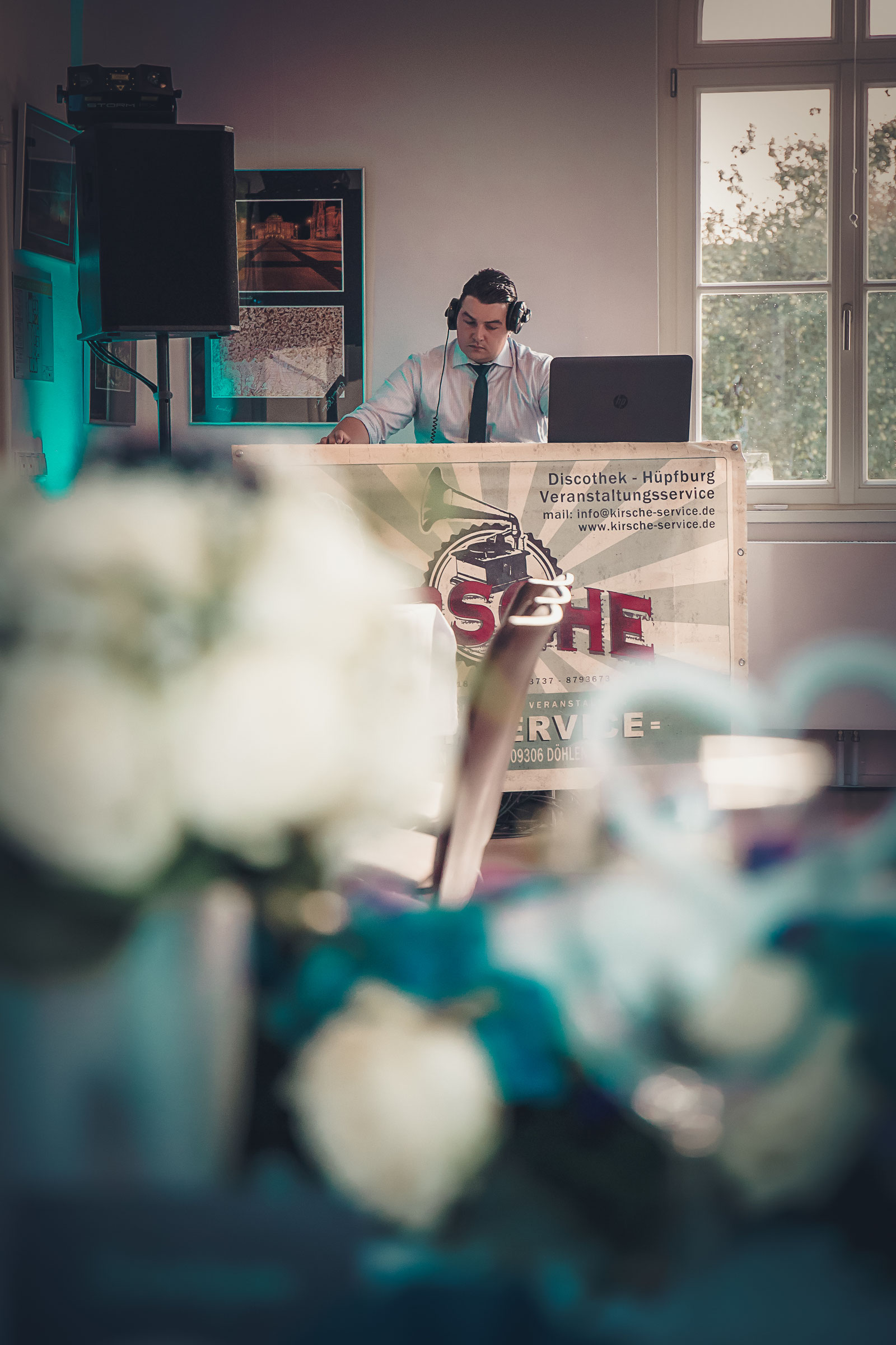 Florian Kirsche an den Decks