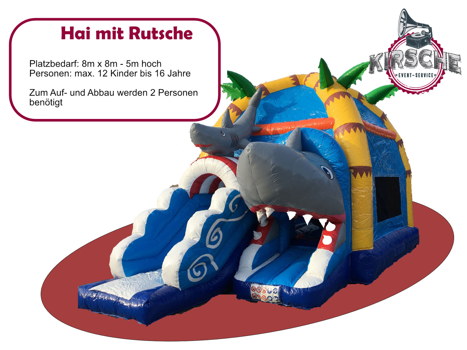 Hüpfburg Kuh mit Rutsche